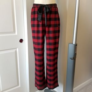 NWT Abercrombie & Fitch Red Plaid Flannel Pajama Pants - L